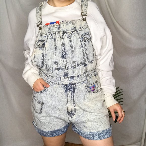 80s overall shorts
